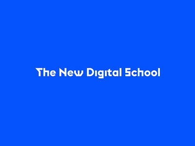 The New Digital School concept digital school logo masterclass mentoring new project teaching the ui ux workshop