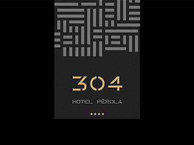 Hotel Pérola — Room Card africa card grid hotel minimal modular monogram pattern pérola room square symbol