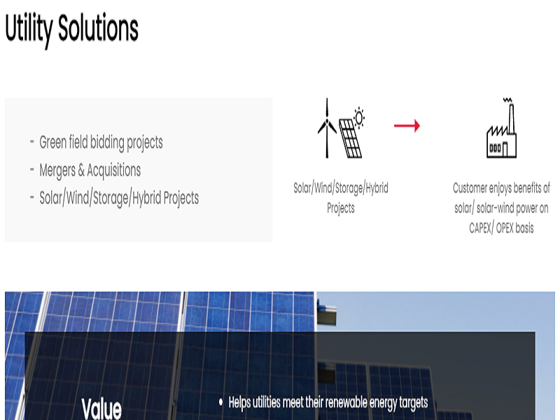 Wind solar hybrid system Renewable energy batter by AMP Energy India