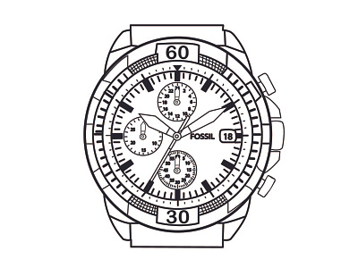 Watch Line Art