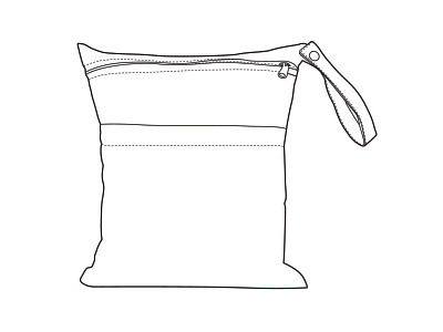 Bag line art