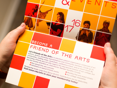 Fine Arts & Events Calendar calendar graphic design grid layout print typography