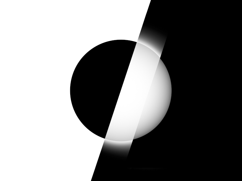 White and Black black and white circle glow graphic shine