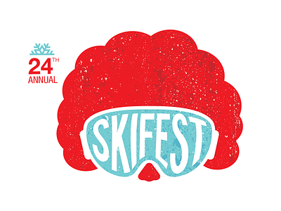Skifest Logo (Ronald McDonald House) branding charity design event illustration logo simple