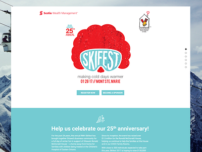 RMH Skifest Website branding bright design flat illustration modern responsive ui uidesign vector webdesign