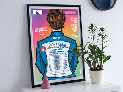 NAC Presents 17/18 Season colours graphicdesign illustration marketing poster posterdesign typography