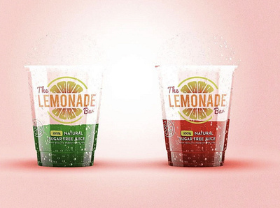 The Lemonade Bar branding graphic design logo