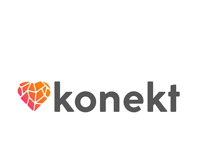Logo for Konekt - Dating App animation branding graphic design logo ui