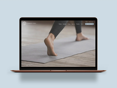 Yoga website homepage and timetable showcase adobexd ui yoga