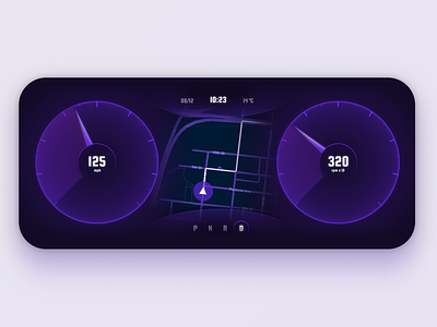 Automotive digital dashboard automotive car cockpit concept dark theme dashboard dashboard ui electric car interface navigation