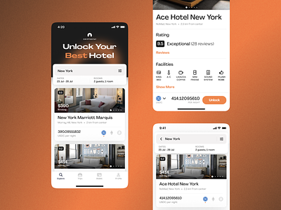 Cryptostay - booking mobile app app app design bitcoin book hotel booking branding crypto cryptocurrency design ethereum hotels ios logo mobile app ui usdc wallet