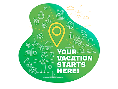 Vacation in the Forest adobe illustrator forest illustration promo vacation woods