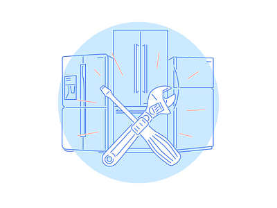 Tools + Refrigerators Illustration