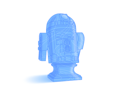 R2−D2 adobe illustration character illustration r2 d2 star wars