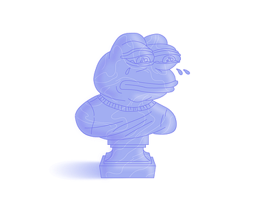Pepe, don’t Cry! adobe illustration character illustration pepe statuette