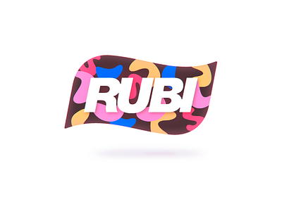 “Rubi” Wave identity logo logotype rubi sign wave