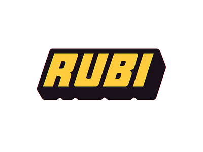 “Rubi” Logotype adobe illustrator logo logotype rubi sign variant