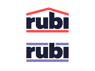 “Rubi” Logotype adobe illustrator concept logotype rubi sign variant