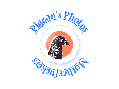 Pigeon’s Photos adobe illustrator badge logotype photo pigeon sign