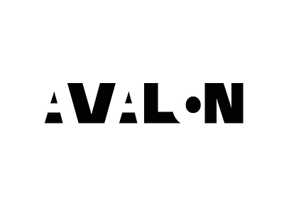 “Avalon” Logo avalon black counterform identity logo logotype sign