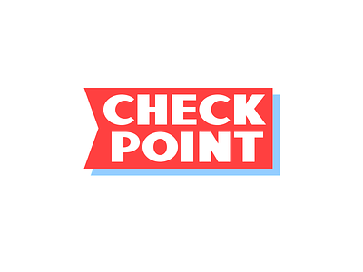 “Checkpoint” Logo checkpoint concept flag identity logo sign