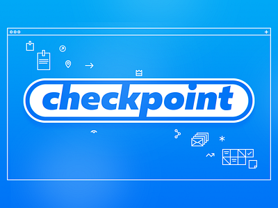 “Checkpoint” Logo checkpoint design logo logotype sign work