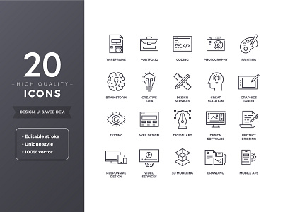 Design and Creativity Icons