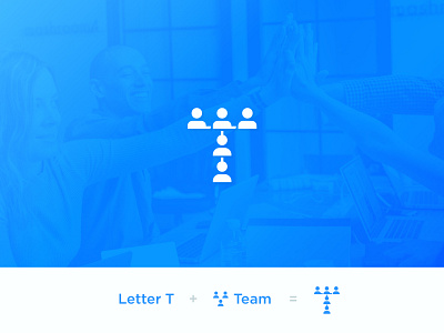 Team Logo Concept branding clean communication crew crowd design human it letter letter t logo minimal modern smar t team teamwork tech