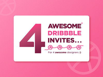 4 Dribbble Invites [4/4 available!]