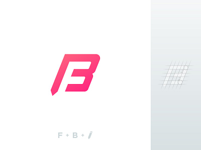 Personal Logo Update b bf brand branding construction design f fb gradient grid icon letter logo mark minimal modern pencil personal simple smart