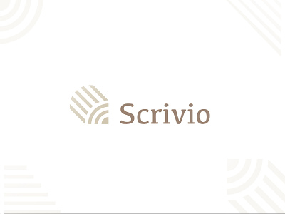 Scrivio Logo Concept brand branding clean concept design draw icon logo mark minimal modern pen pencil sign simple write