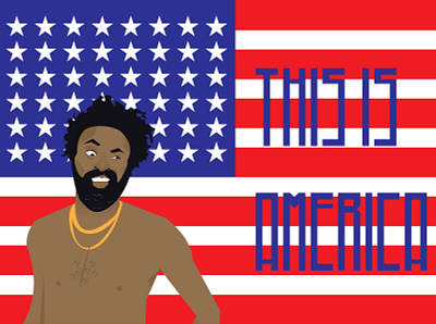 This is America (Childish Gambino) design graphic design illustration vector