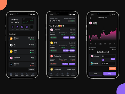 Crypto Swap App UI