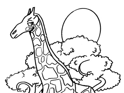 Giraffe Colour Sheet