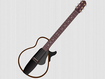 Yamaha silent guitar graphic guitar icons illustrator imd uuimd