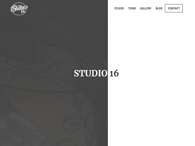Studio 16 design sketch studio tattoo website web design website
