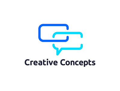 Creative Concepts Logo branding clean design icon identity logo minimalist monogram