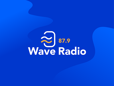 Wave Radio Logo branding clean design icon identity logo minimal minimalist typography vector