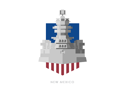 USS New Mexico illustration navy ship usa vector