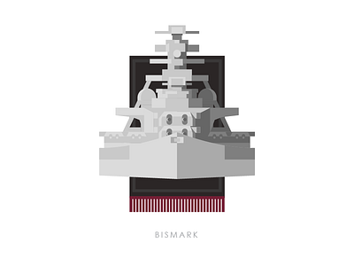 KMS Bismark germany illustration navy ship vector