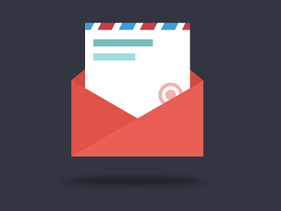 Flat Mail Icon email flat icon letter mail
