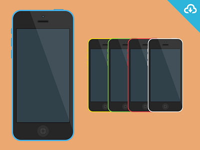 iPhone 5C [Sketch Freebie]