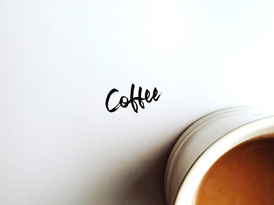 Coffee art calligraphy coffee font hand letter hand writing lettering type typography