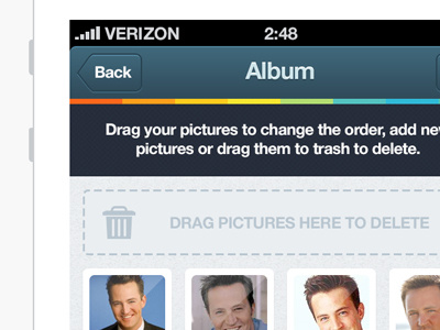 Drag to Delete album back delete drag photo picture trash