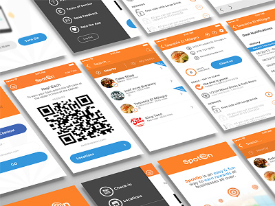 SpotOn App Redesign - Final app ui flat design ios ios7 mobile ui ui design