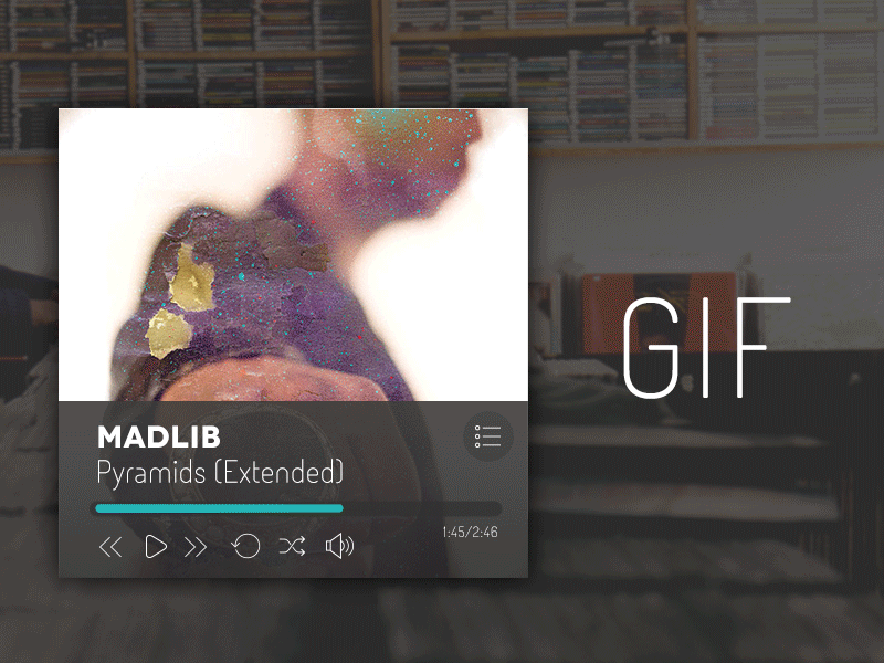 Music Player UI Animation - Gif by Yecid Sanmartin on Dribbble
