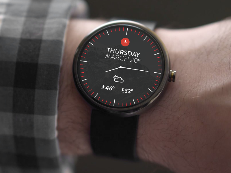 Simple Android Wear UI android android wear smartwatch google ui design