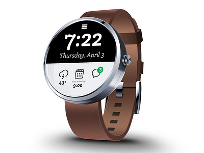 Moto360 Concept android moto360 ui design visual design watch wearables