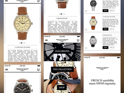 Mobile Watch Shop ecommerce ios7 mobile commerce mobile store swiss style ui design visual design watch