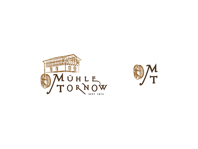 Logo for Mühle Tornow illustration logo typography